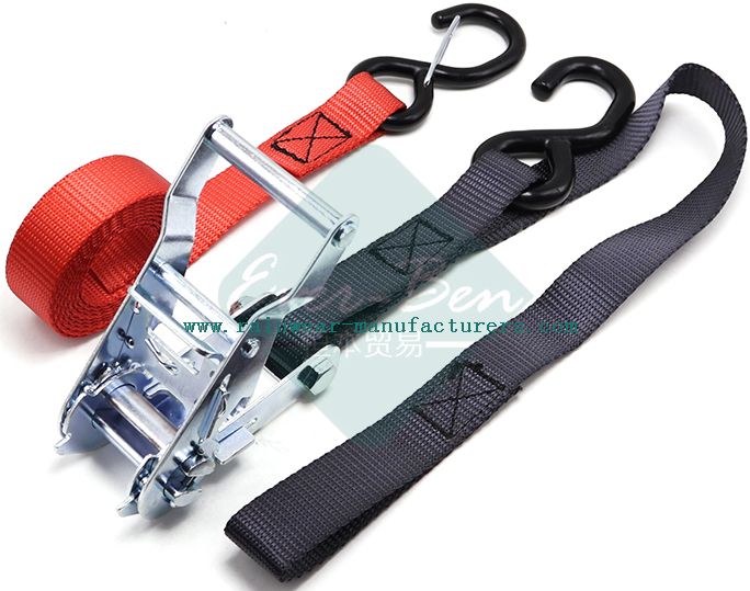Best motorcycle cargo trailer straps supplier bulk wholesale cam buckle straps with hooks